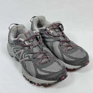 New Balance 411 All Terrain Gray Pink Womens Trail Running Shoes Size 7.5